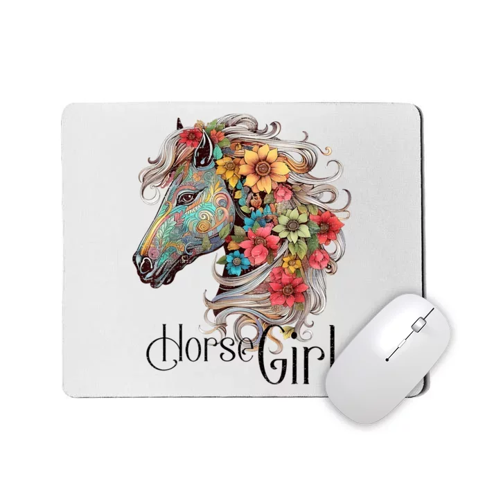 Horse Girl Just A Girl Who Loves Horses Horseback Riding Mousepad