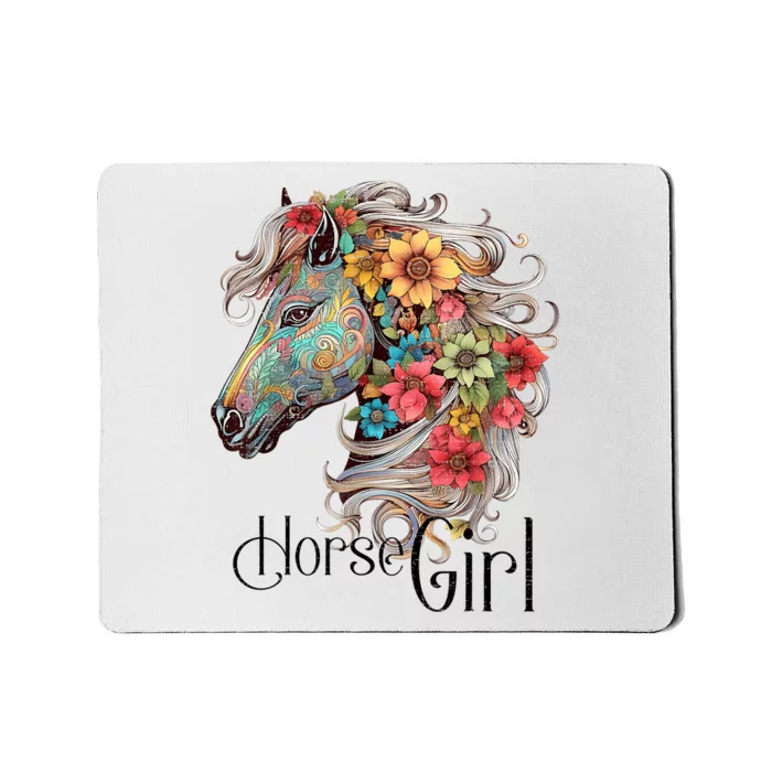 Horse Girl Just A Girl Who Loves Horses Horseback Riding Mousepad