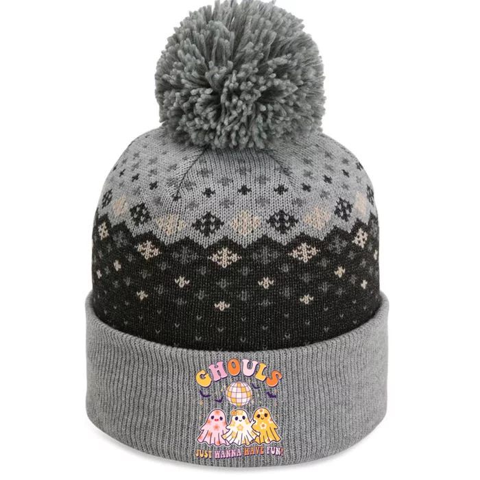 Halloween Ghouls Just Wanna Have Fun The Baniff Cuffed Pom Beanie