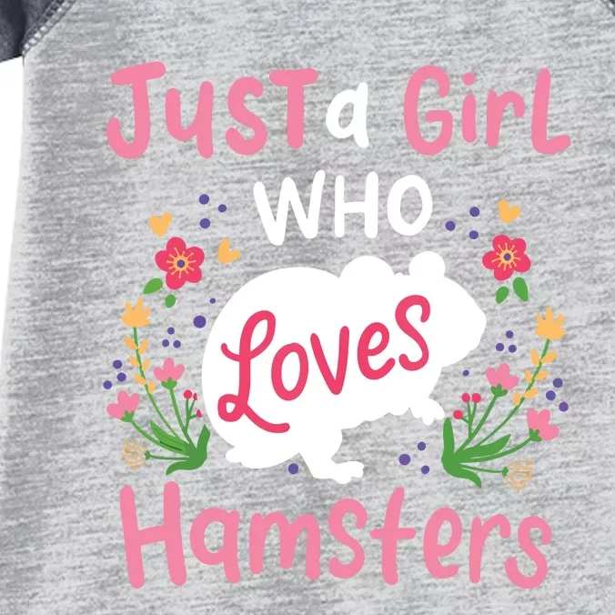 Hamster Gift Just A Girl Who Loves Hamsters Infant Baby Jersey Bodysuit