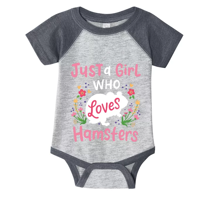 Hamster Gift Just A Girl Who Loves Hamsters Infant Baby Jersey Bodysuit