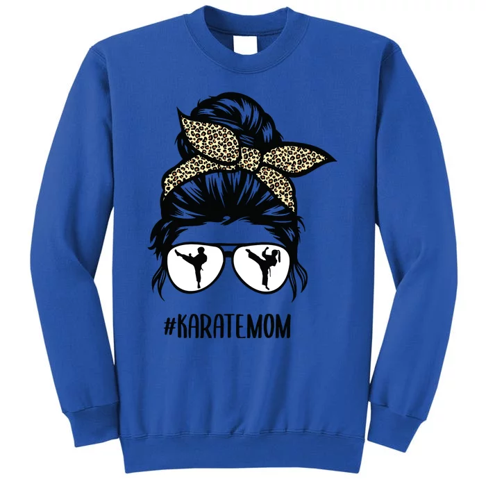 Hair Glasses Karate Mom Tall Sweatshirt