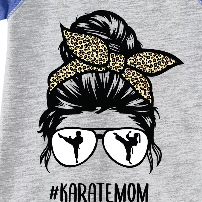 Hair Glasses Karate Mom Infant Baby Jersey Bodysuit