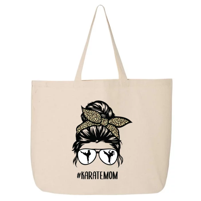 Hair Glasses Karate Mom 25L Jumbo Tote