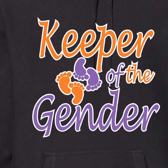 Halloween Gender Keeper Purple & Orange Theme Premium Hoodie