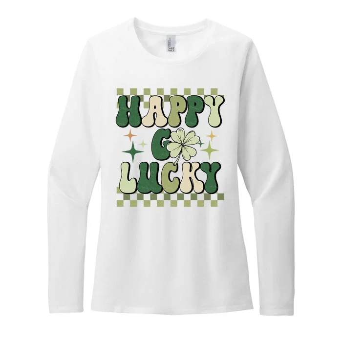 Happy Go Lucky St Patricks Day Womens CVC Long Sleeve Shirt