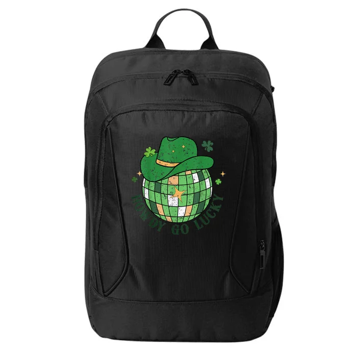 Howdy Go Lucky Western St Patrick Day Cowboy Hat Irish Disco City Backpack