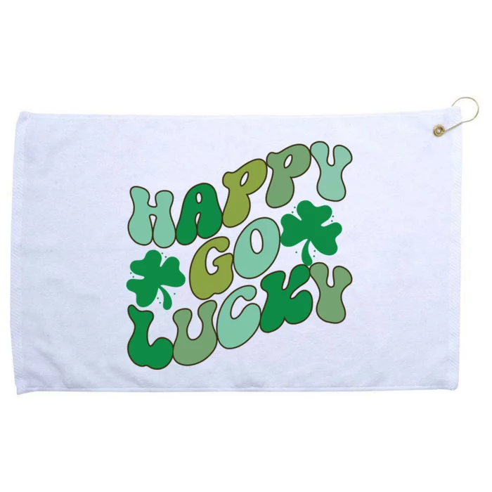 Happy Go Lucky Grommeted Golf Towel