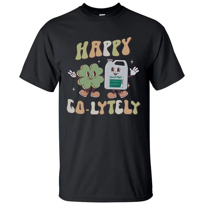 Happy Go Lytely GI Nurse St Patrick's Day Bowel Prep Gastro Endo Nursing Humor Tall T-Shirt