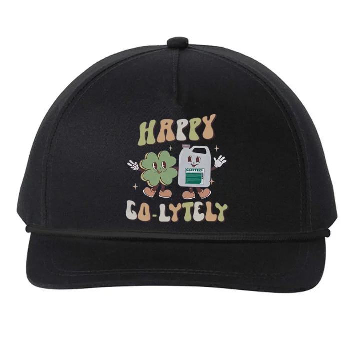 Happy Go Lytely GI Nurse St Patrick's Day Bowel Prep Gastro Endo Nursing Humor Snapback Five-Panel Rope Hat