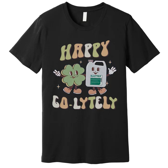 Happy Go Lytely GI Nurse St Patrick's Day Bowel Prep Gastro Endo Nursing Humor Premium T-Shirt