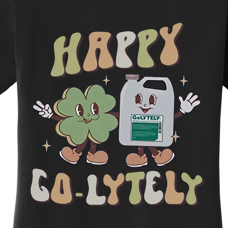 Happy Go Lytely GI Nurse St Patrick's Day Bowel Prep Gastro Endo Nursing Humor Women's T-Shirt