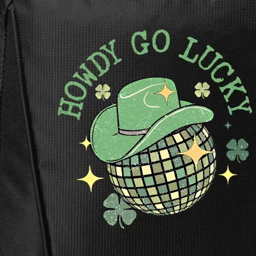 Howdy Go Lucky Western Happy St Patricks Day Disco Balls Cool Gift City Backpack