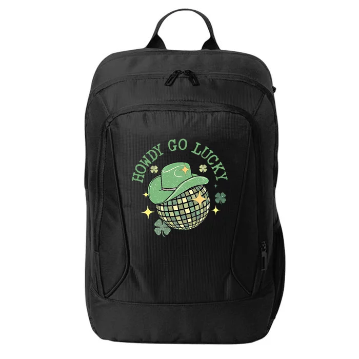 Howdy Go Lucky Western Happy St Patricks Day Disco Balls Cool Gift City Backpack