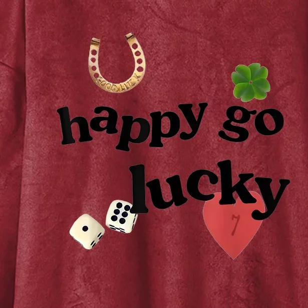 Happy Go Lucky Hooded Wearable Blanket