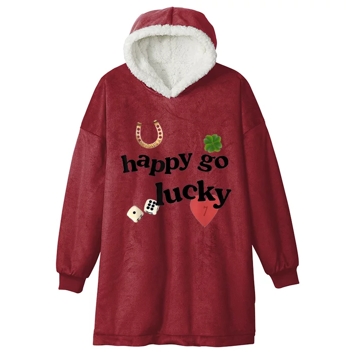 Happy Go Lucky Hooded Wearable Blanket