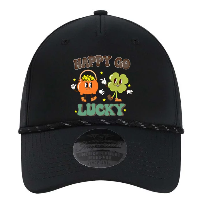 Happy Go Lucky Funny St Patrick Day Groovy Cool Gift Performance The Dyno Cap