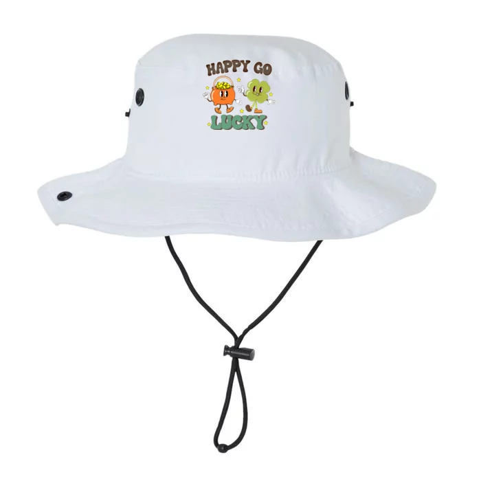 Happy Go Lucky Funny St Patrick Day Groovy Cool Gift Legacy Cool Fit Booney Bucket Hat