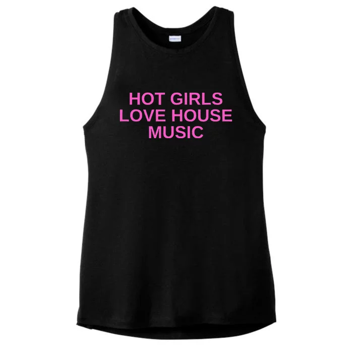 Hot G.I.R.L.S Love House Music Dj Techno Rave Edm Concert Slay Ladies Tri-Blend Wicking Tank