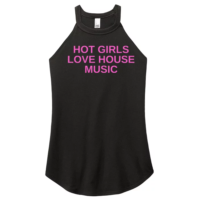 Hot G.I.R.L.S Love House Music Dj Techno Rave Edm Concert Slay Women’s Perfect Tri Rocker Tank