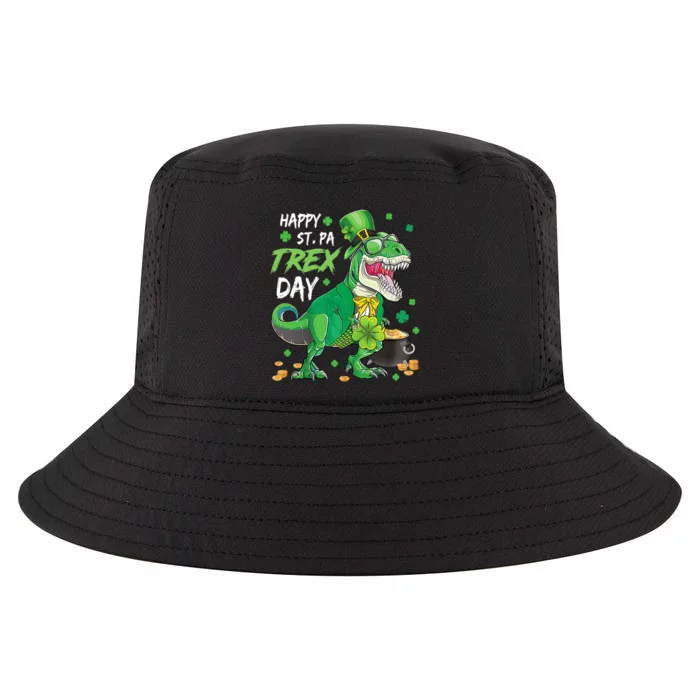 Happy Pat Rex Day Dinosaur T Rex St Patrick's Day Boys Kids Cool Comfort Performance Bucket Hat