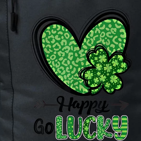 Happy Go Lucky Irish Shamrock St Patrick's Day Gift Daily Commute Backpack