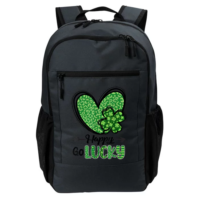 Happy Go Lucky Irish Shamrock St Patrick's Day Gift Daily Commute Backpack