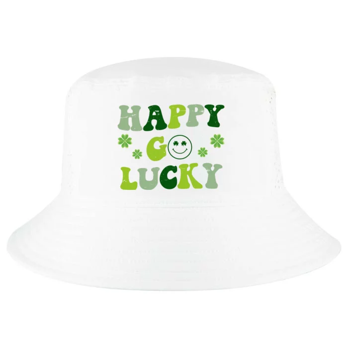 Happy Go Lucky Retro Hippie St Patrick's Day Cool Comfort Performance Bucket Hat