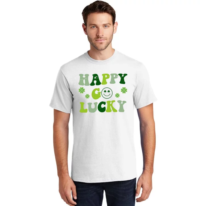 Happy Go Lucky Retro Hippie St Patrick's Day Tall T-Shirt