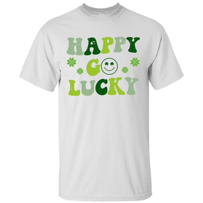 Happy Go Lucky Retro Hippie St Patrick's Day Tall T-Shirt