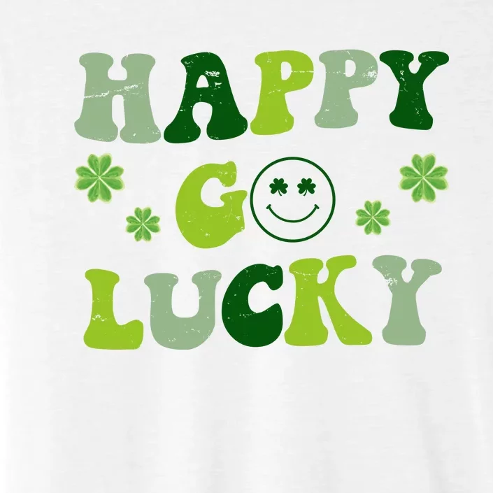 Happy Go Lucky Retro Hippie St Patrick's Day ChromaSoft Performance T-Shirt