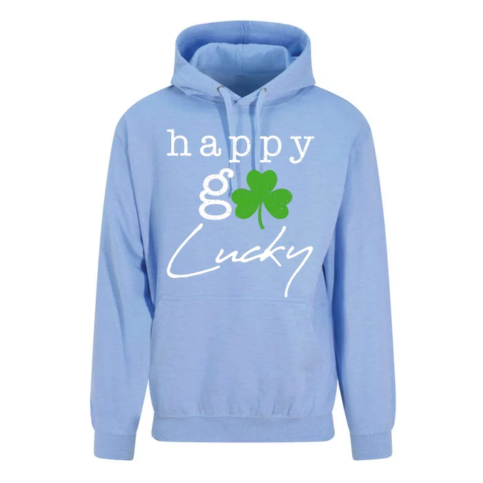 Happy Go Lucky Irish St Paddys Day Unisex Surf Hoodie