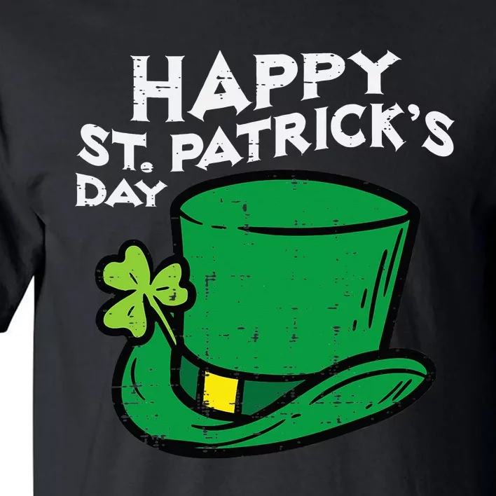 Happy Go Lucky St Patricks Day Leprechaun Hat Tall T-Shirt