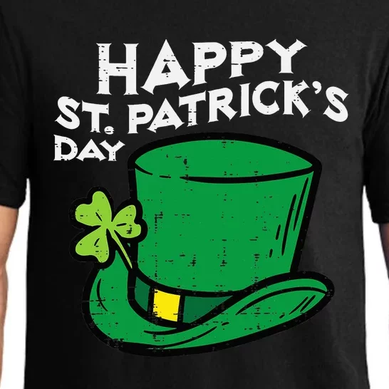 Happy Go Lucky St Patricks Day Leprechaun Hat Pajama Set