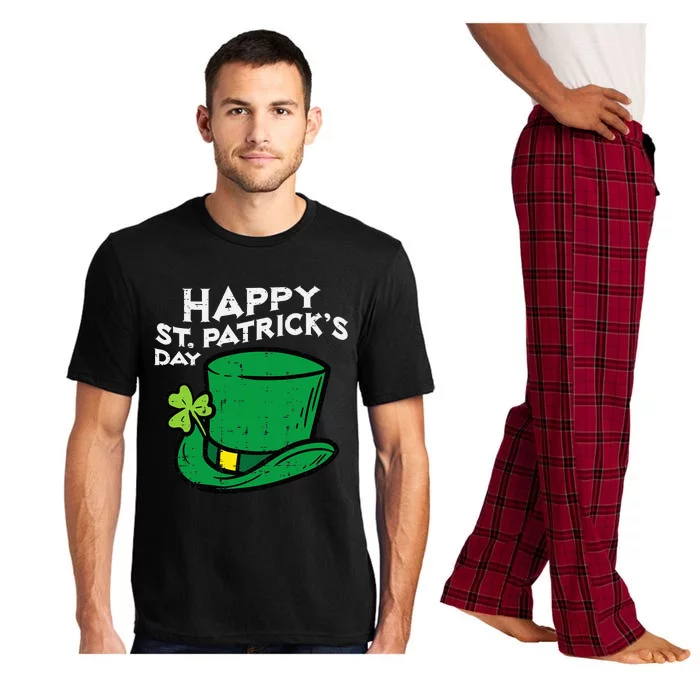 Happy Go Lucky St Patricks Day Leprechaun Hat Pajama Set