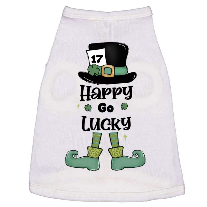 Happy Go Lucky St Patricks Day Doggie Tank