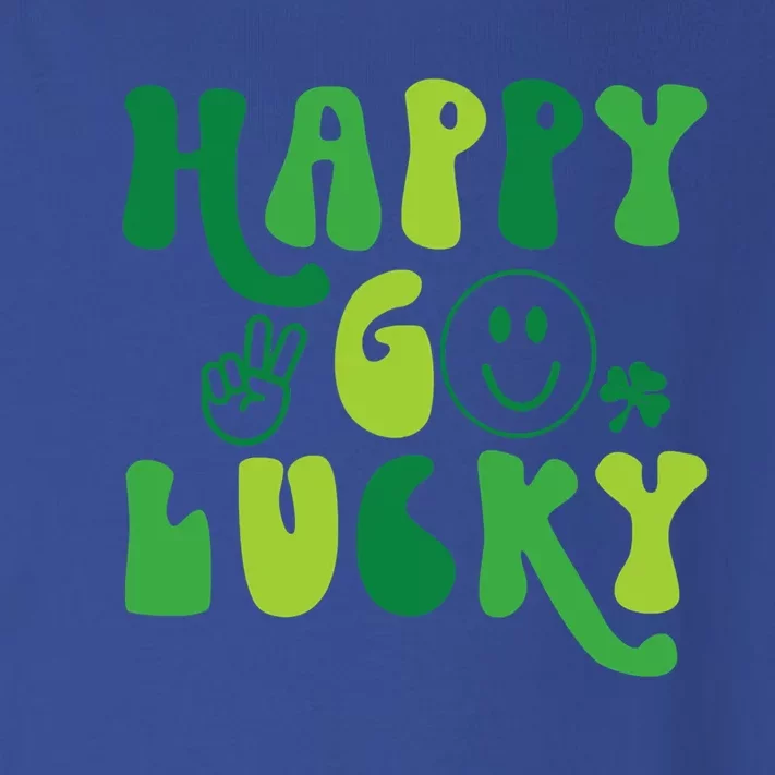 Happy Go Lucky St Patricks Day Smile Lucky Clover Shamrock Meaningful Gift Toddler Long Sleeve Shirt