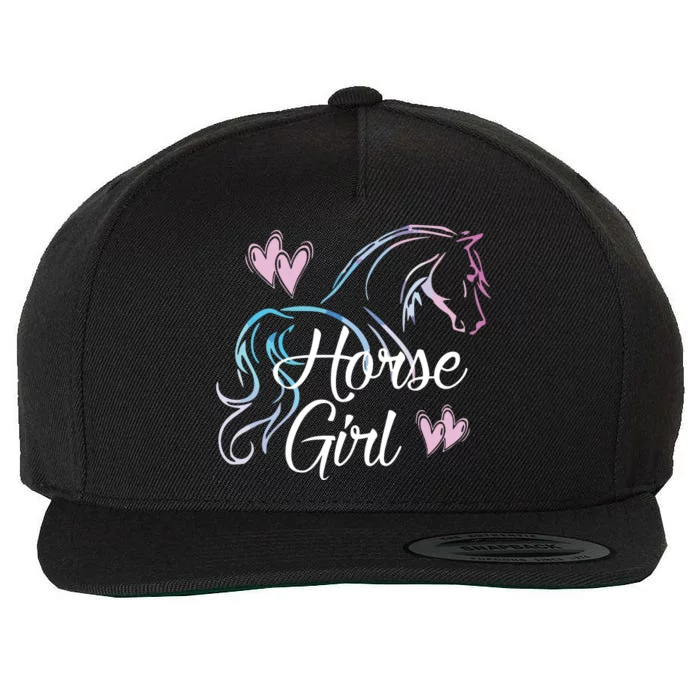 HORSE GIRL Love Horses Riding Rider Women Gift Wool Snapback Cap