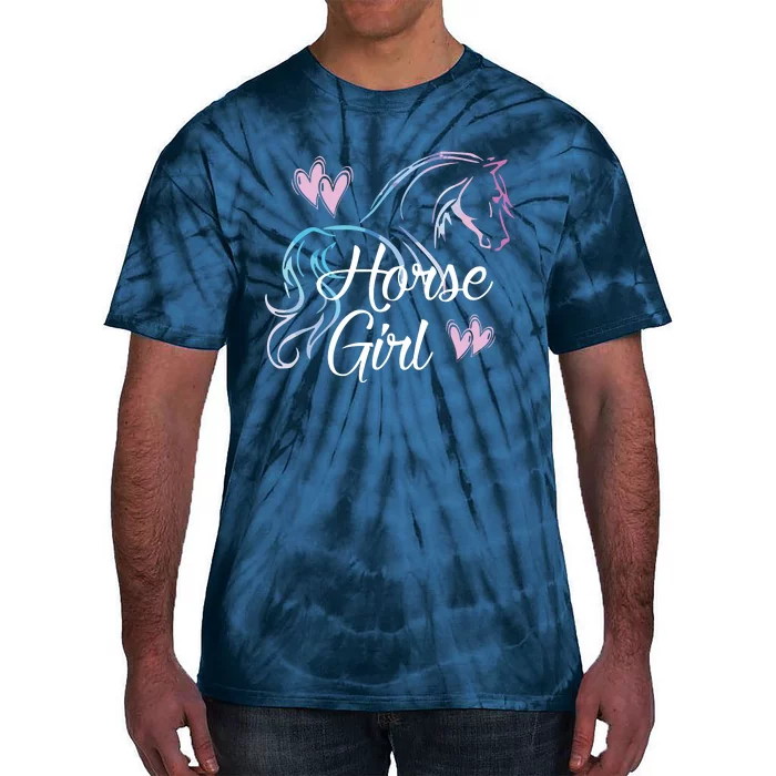 HORSE GIRL Love Horses Riding Rider Women Gift Tie-Dye T-Shirt