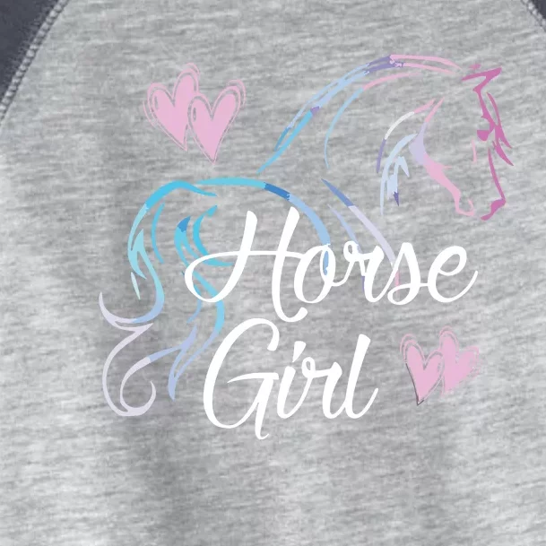 HORSE GIRL Love Horses Riding Rider Women Gift Toddler Fine Jersey T-Shirt