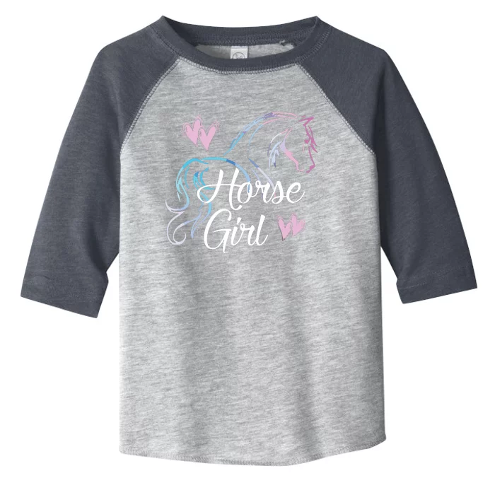 HORSE GIRL Love Horses Riding Rider Women Gift Toddler Fine Jersey T-Shirt