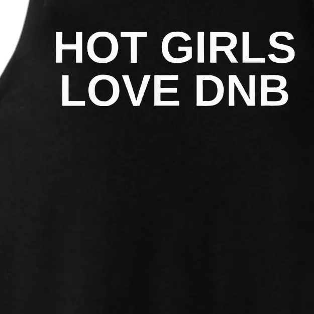 Hot Girl Love Dnb Rave Techno Dj Drum And Bass Ladies Tri-Blend Wicking Tank