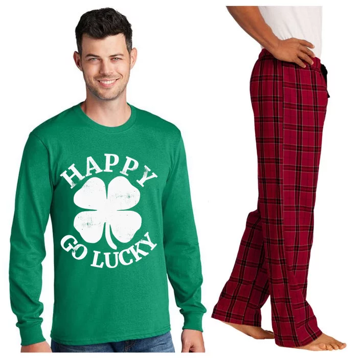 HAPPY GO LUCKY St. Patrick's Day Boy Girl Long Sleeve Pajama Set