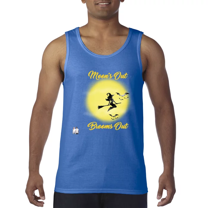 Halloween Gift MoonS Out Brooms Out Gift Tank Top