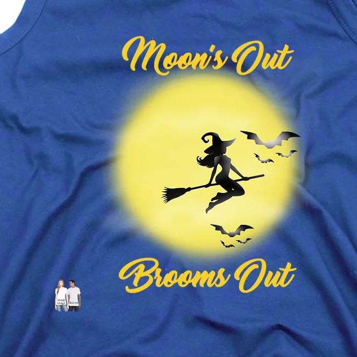 Halloween Gift MoonS Out Brooms Out Gift Tank Top