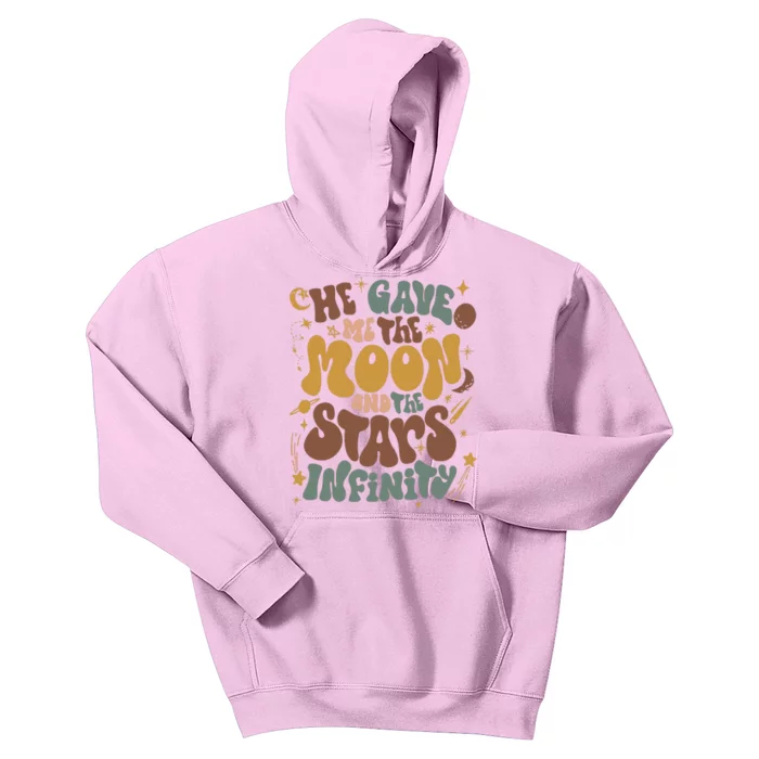 He Gave Me The Moon And The Stars Infinity Belly And Conrad Infinity Kids Hoodie