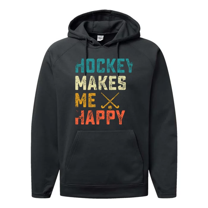 Hockey Gives Me A Zamboner Funny Hockey Performance Fleece Hoodie