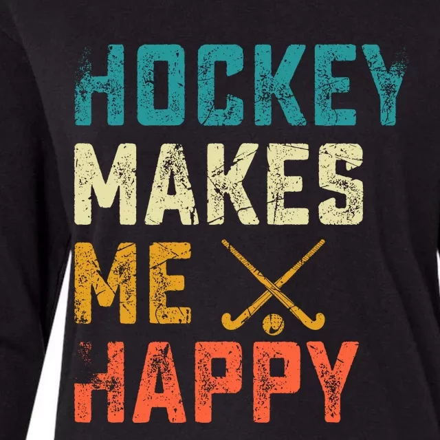 Hockey Gives Me A Zamboner Funny Hockey Womens Cotton Relaxed Long Sleeve T-Shirt