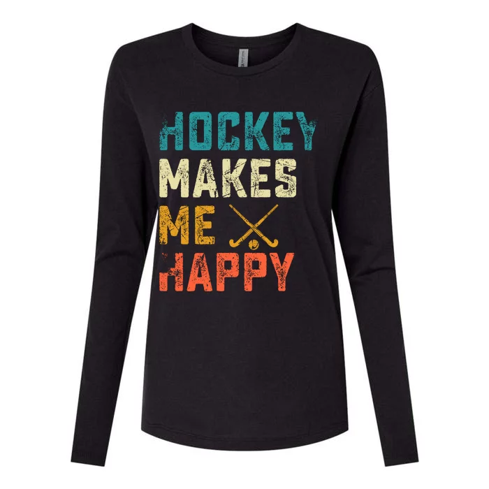 Hockey Gives Me A Zamboner Funny Hockey Womens Cotton Relaxed Long Sleeve T-Shirt