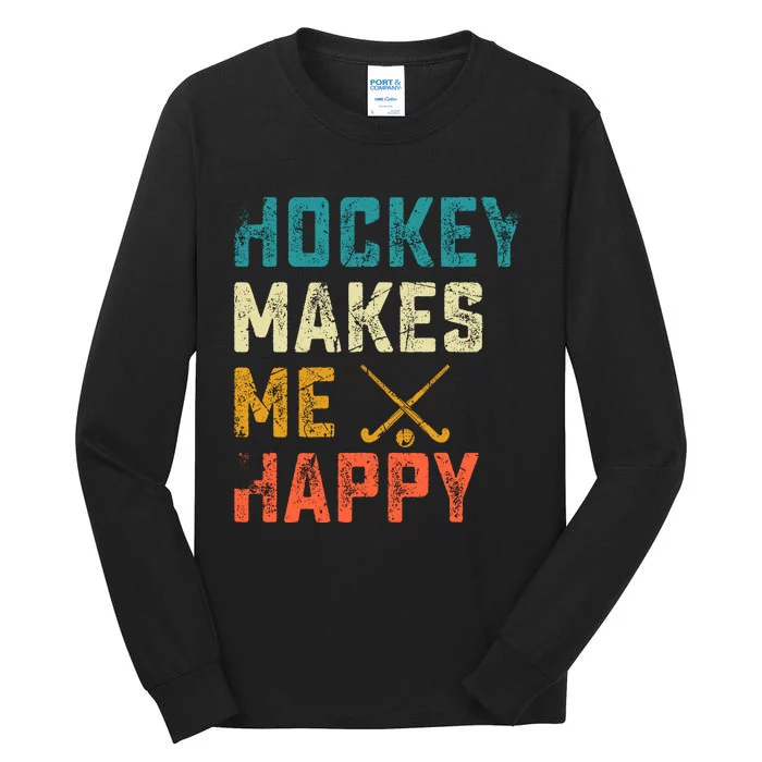 Hockey Gives Me A Zamboner Funny Hockey Tall Long Sleeve T-Shirt